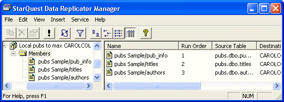 verifying the subscription Run Order